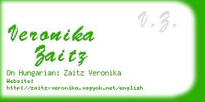veronika zaitz business card